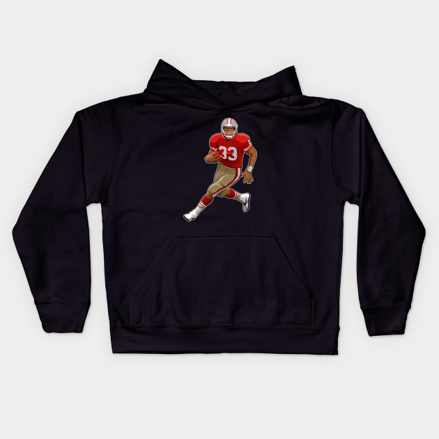 Roger Craig #33 Running Back Kids Hoodie by GuardWall17